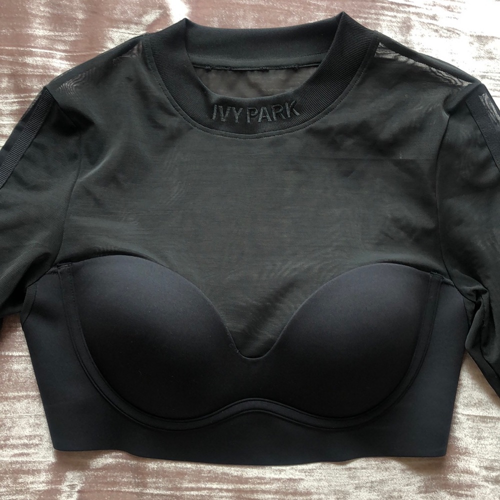 IVY PARK Mesh Crop Top